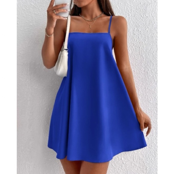 Dresses & Skirts - Petite blue  casual cami dress FEW PIECES LEFT